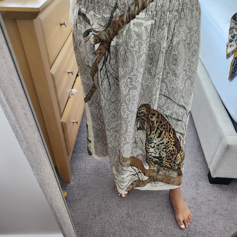 100% Pure Silk Maxi Skirt